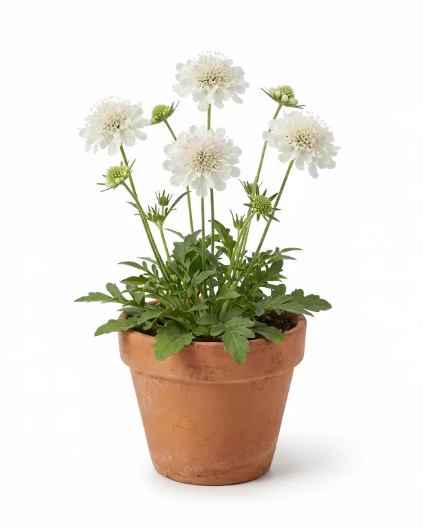 Höstvädd — Scabiosa caucasica 'Perfecta Alba'