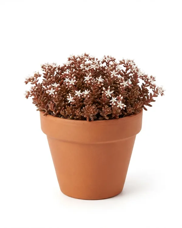 Vit fetknopp — Sedum album 'Coral Carpet'